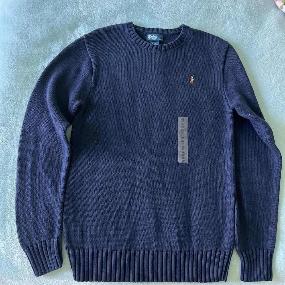 Vintage Polo Ralph Lauren Navy Blue Sweater